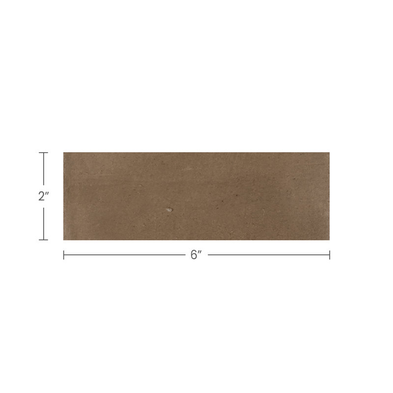 Rena 2X6 Amber Brown Matte, Brown