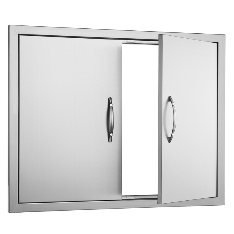 BBQ Access Door, 31W x 24H Inch Double Outdoor Kitchen Door