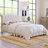Upholstered Platform Bed With Saddle Curved Headboard And Diamond Tufted Details-193094035
