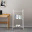 Acrylic Ladder Bookshelf 3 Tier Clear Multipurpose Book Shelf For Living Room, Bathroom, Office