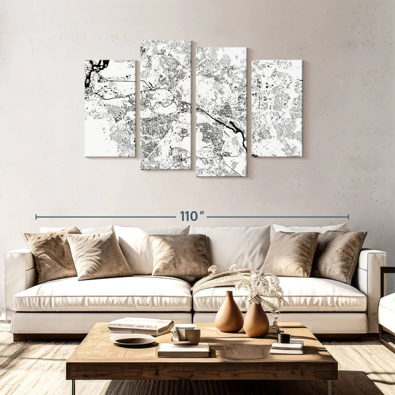 Aliaz Berlin Urban Map, 48" H x 75" W