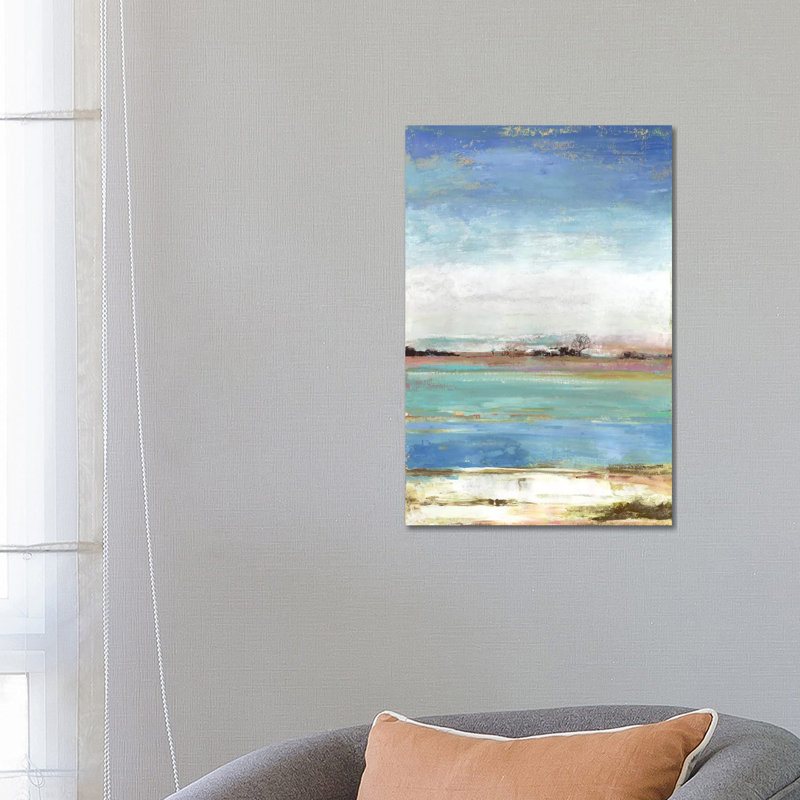 'Waterfront I' Painting on Wrapped Canvas, 66.04 cm H x 45.72 cm W x 1.91 cm D