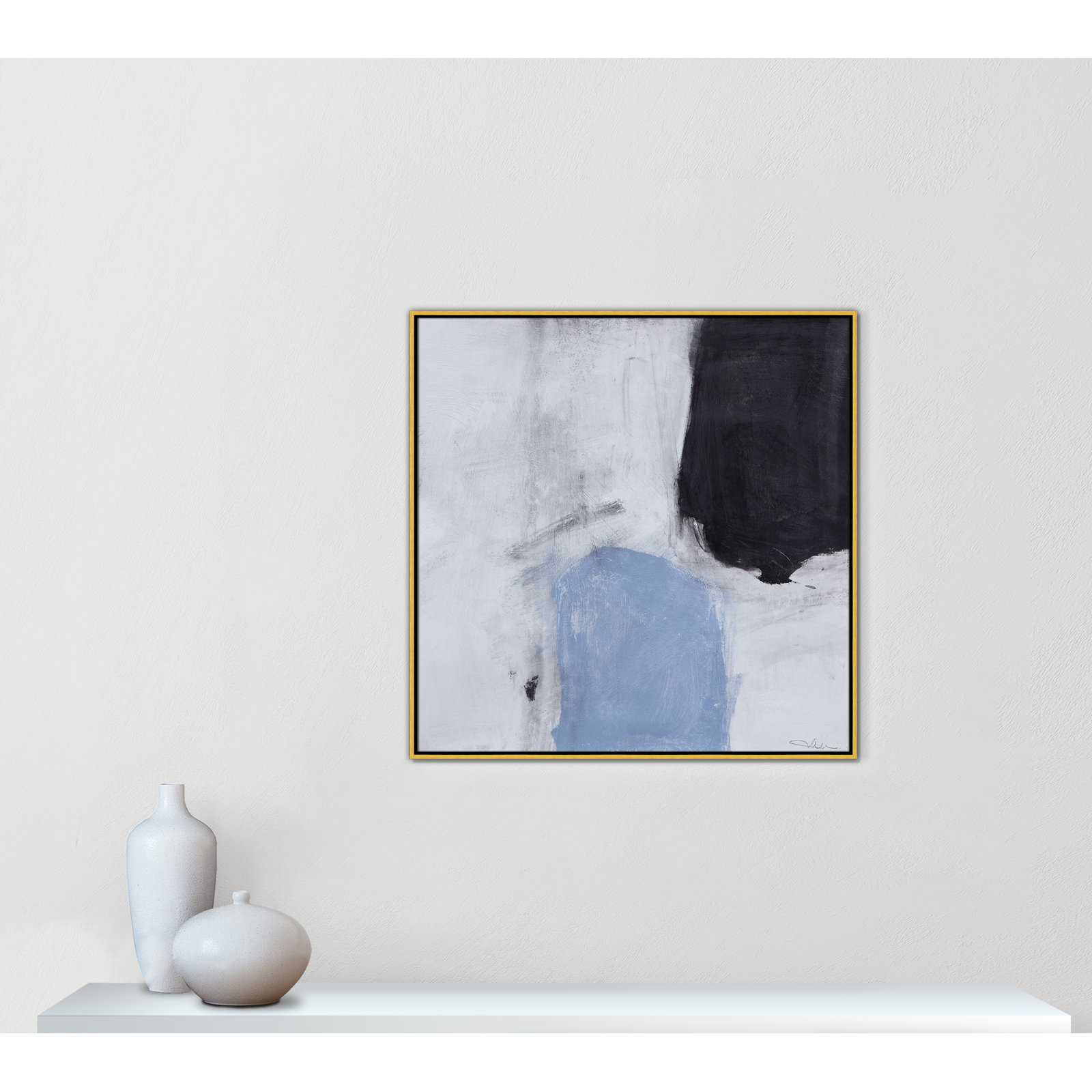 From Powder Blue to Onyx Print by Casa Fine Arts, Gold, 37.5" H x 37.5" W