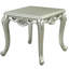 Table de bout champagne avec pieds en métal