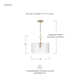 Morrone Single Light Glass Semi Flush Mount