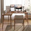 Bureau brun en bois massif en forme de L-108295808-108295805