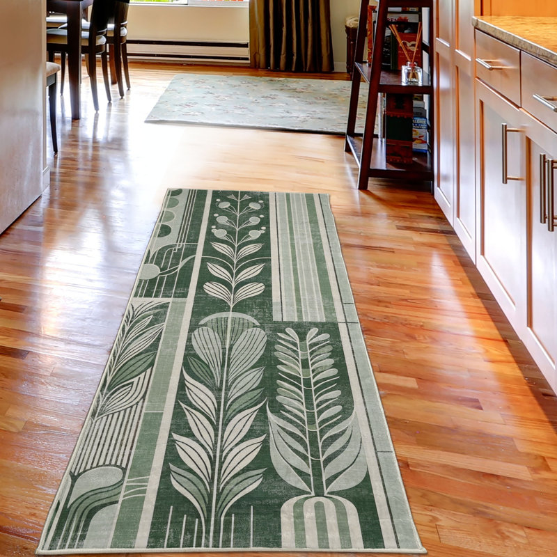 Machine Printed 229cm X 79cm Area Rug