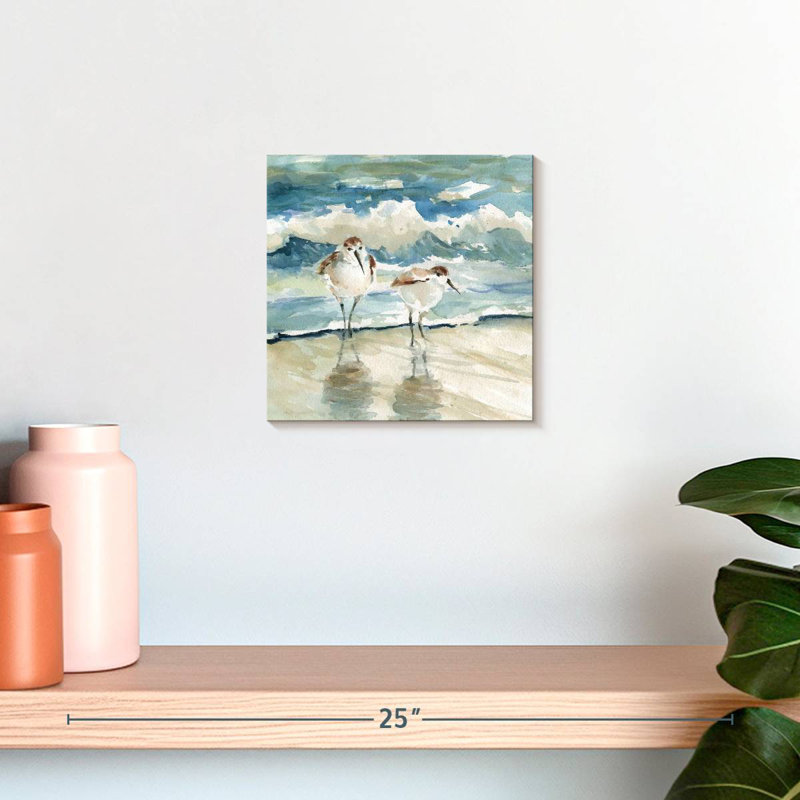Beach Birds, 10" H x 10" W