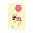 Flamingo Hug by Big Nose Work - Wrapped Canvas Print