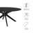 Crossroads Oval Wood Dining Table In Black-105920939