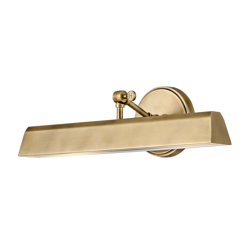 Arti 20-in Adjustable Accent Sign Light - Hardwired or Plug-in, Heritage Brass