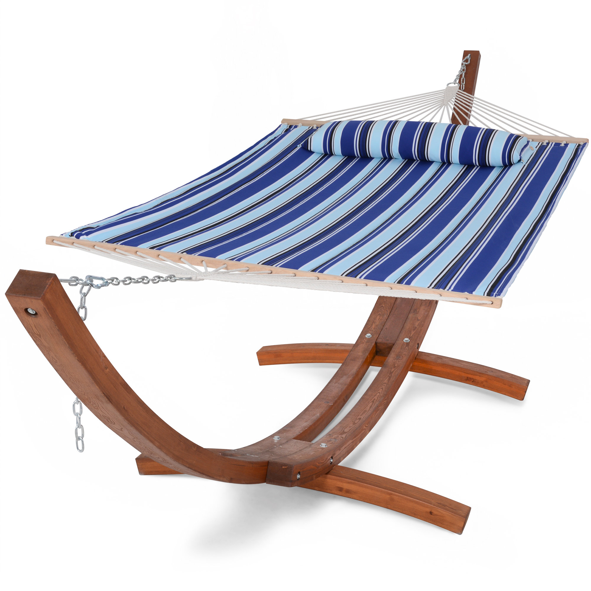 Arlmont And Co Baldwinsville Double Spreader Bar Hammock With Stand