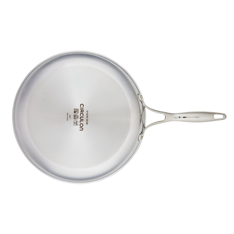 Circulon 12.5-Inch Stainless Steel Nonstick Frying Pan with SteelShield