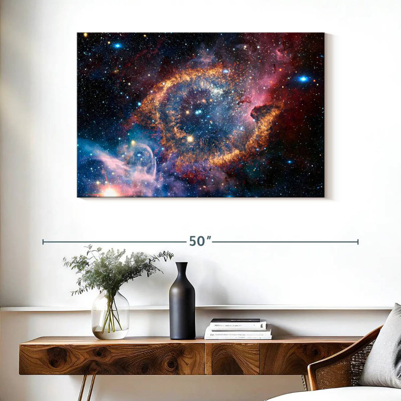 Oberle Helix Planetary Nebula, 26" H x 39" W
