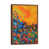 Classic Brown Wood Floater Framed