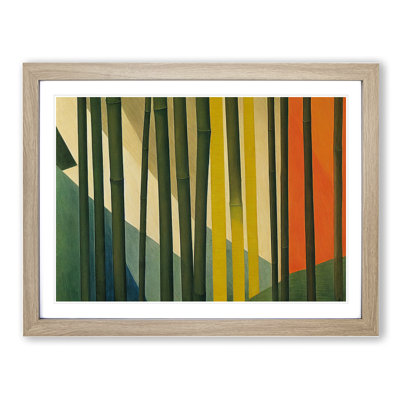 Stupendous Abstract Bamboo Forest 1 Piece Single Picture Frame Painting