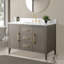 Meuble-lavabo simple 48 po avec plateau en marbre