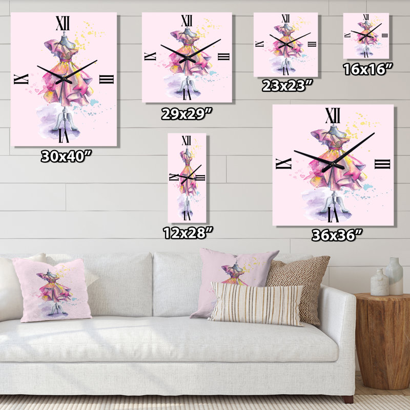 Horloge murale mannequin, Grand