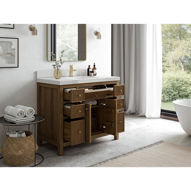 Ensemble de meuble-lavabo simple 42 po, Blanc