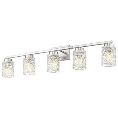 Luminaire de salle de bain à intensité variable, géométrique craquelé