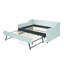 Lit de jour, lit de jour convertible rembourré avec dossier capitonné, canapé-lit polyvalent 3 en 1 avec lit gigogne escamotable et rangement latéral, parfait pour une vie compacte-130004451-130004454