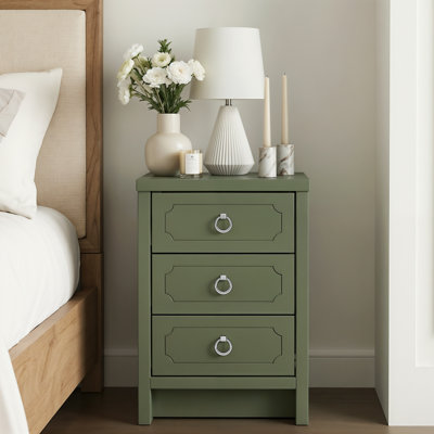 Verve 3 Drawer Bedside Table