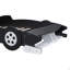 Lit plateforme pleine grandeur en forme de voiture de course avec roulettes