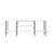 Celine 71" Console Table In White (3Shelf)-124922185