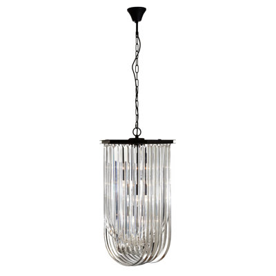 Berman - Light Black Crystal Pendant