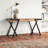 Zavalla Solid Wood Iron Writing Desk