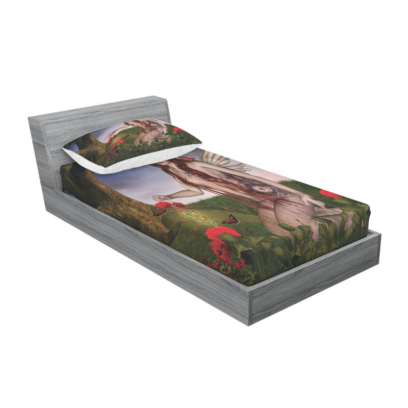 Microfiber Sheet Set, Twin Sheet Set with Fitted Sheet