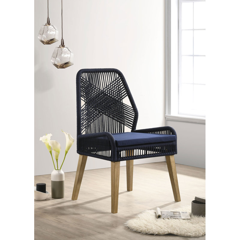 Chaises d'appoint Hollysr , Bleu marine foncé, Délavé