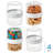 iDesign Small Stack 'n Snack Food Containers - Stackable Snack Containers for Yogurt, Granola, Fruits, or Vegetables