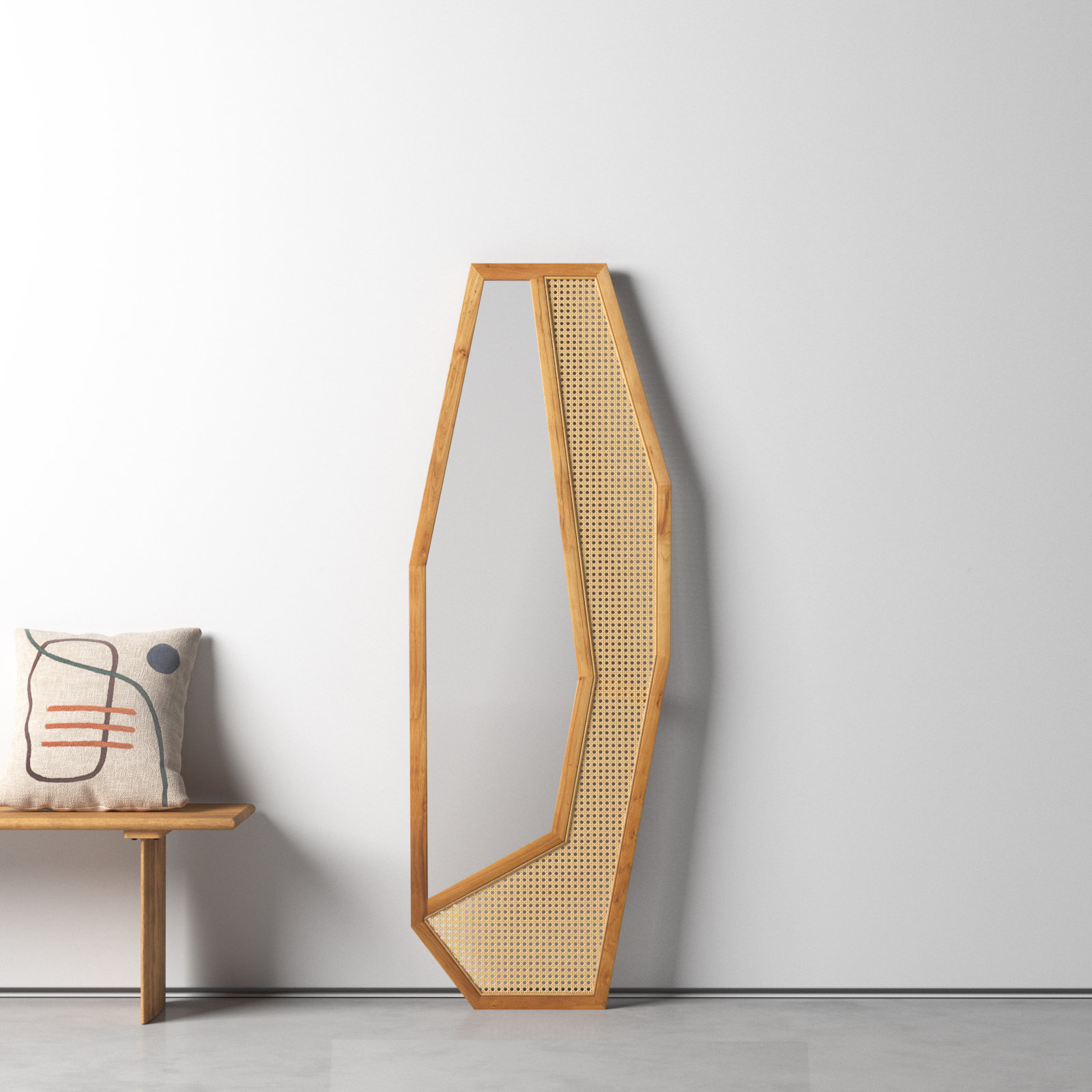 Harvy 24" Full-Length Mirror, Natural