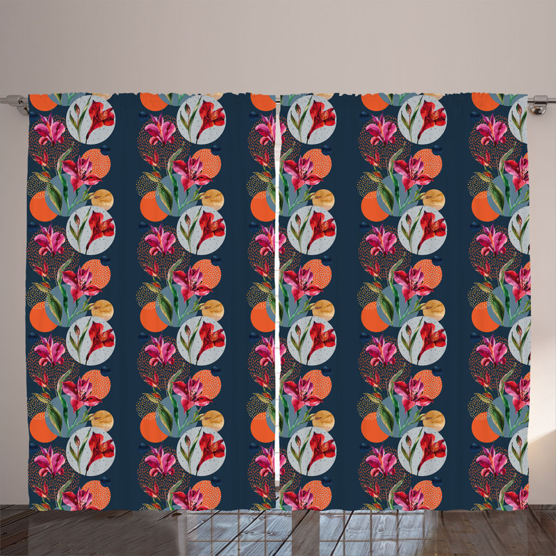 Semi Sheer Curtain Pair