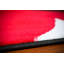 Tapis à motif abstrait rouge Dossantos-813412499