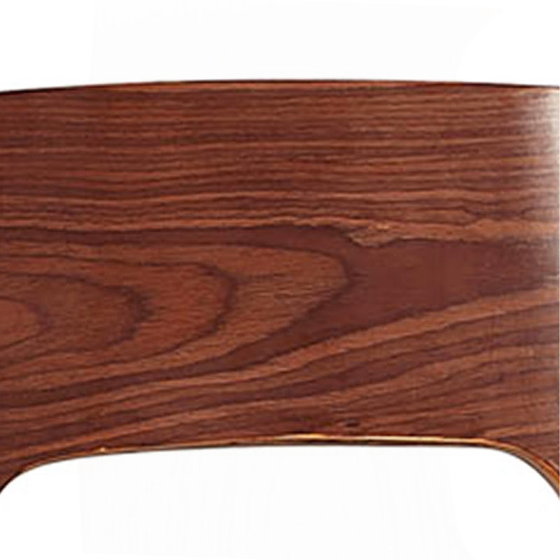 Tabouret de bar pivotant et réglable en bois courbé, style contemporain moderne et élégant, avec dossier en bois courbé, assise et dossier incurvés et finition matelassée en losanges.