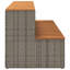 Hot Tub Step 100X50x50.5 Cm Poly Rattan And Solid Acacia-648715178