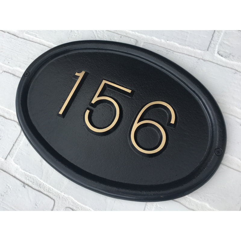 Albert Oval Reflective Wall Plaque, Yes