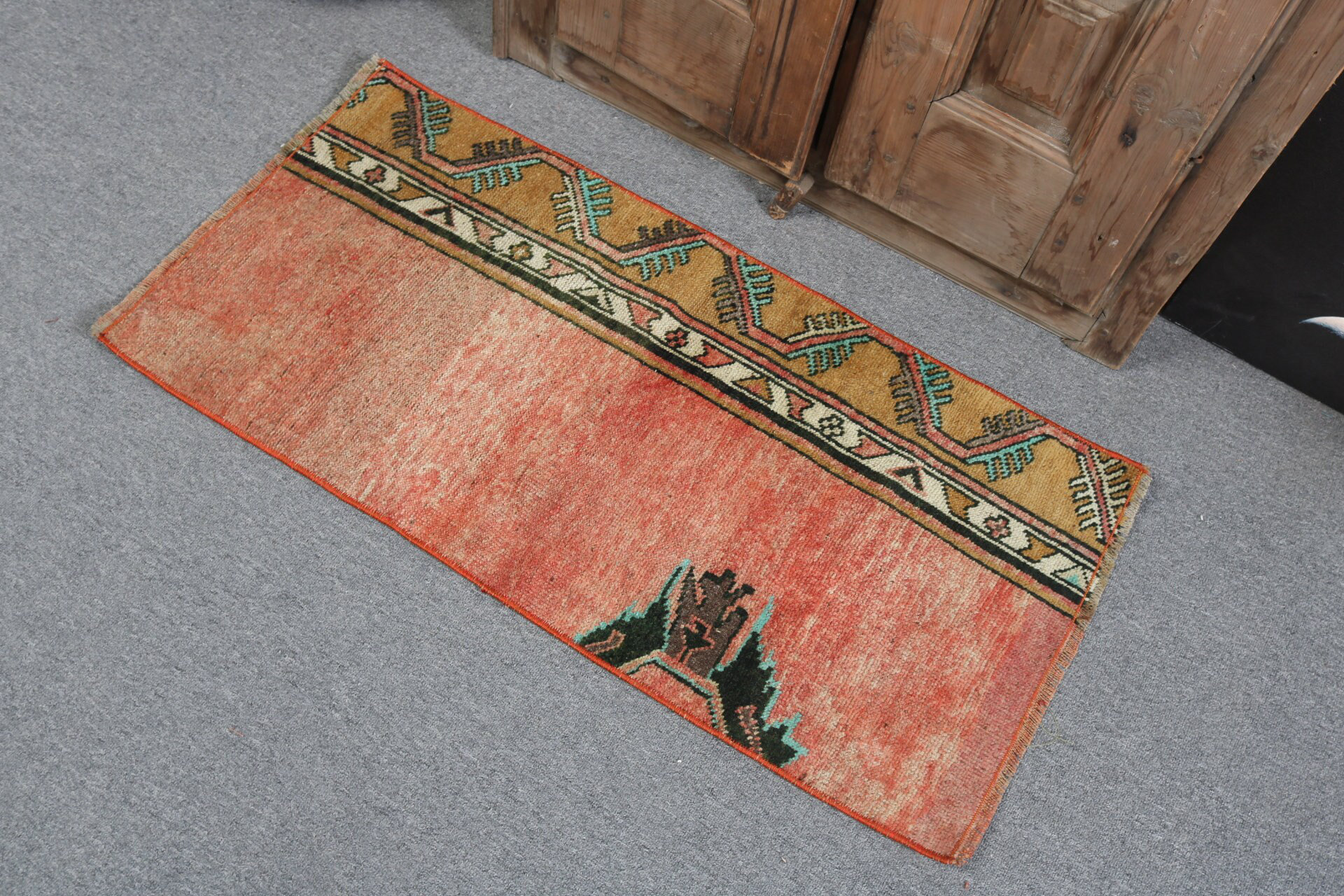 Astoria Grand Handcrafted Antique Turkish Runner Rug in Vibrant ...