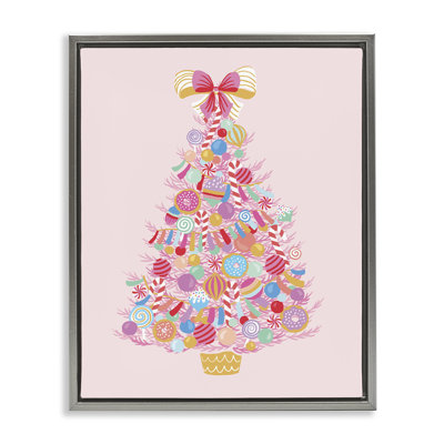 «Holiday Sweet Treats», art mural encadré sur toile flottante, design par Heather McLaughlin