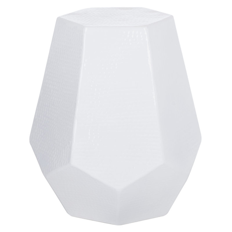 Waights Aluminum Accent Stool, White