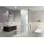 Albedo 29 in. x 78 in. Fully Frameless Hinge Shower Door-1329131607