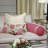Marguerite Embroidered and Textured Linen Reversible Throw Pillow