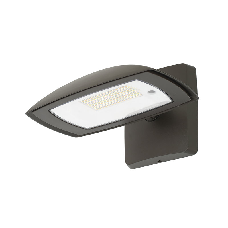 Éclairage de sécurité à DEL pour l'extérieur / extérieur réglable - 3 000 lumens, 5 lumières au choix, bronze, télécommande, éclairage de sécurité extérieur