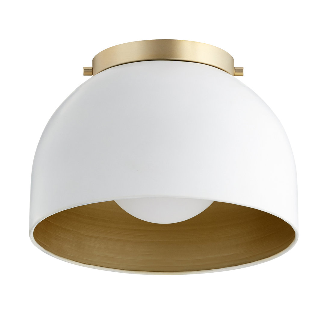Cauthen 1-Light 11.25" Flush Mount Everly Quinn Shade