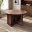 Table de salle à manger ronde à abattants rabattable avec conception convertible peu encombrante pour les petits appartements et une utilisation multifonctionnelle (table sans chaise)
