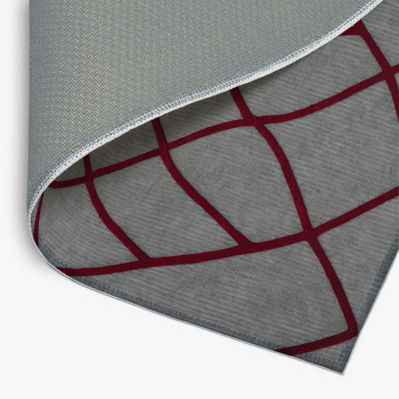Tapis gris intérieur et extérieur Trellis, Rectangulaire 2 pi x 3 pi