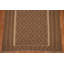 Tapis oriental brun en laine Kilim 5 x 7
