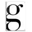 Art mural en verre acrylique «G Is For Good On White» par Mercedes Lopez Latitude Latitude-194594538